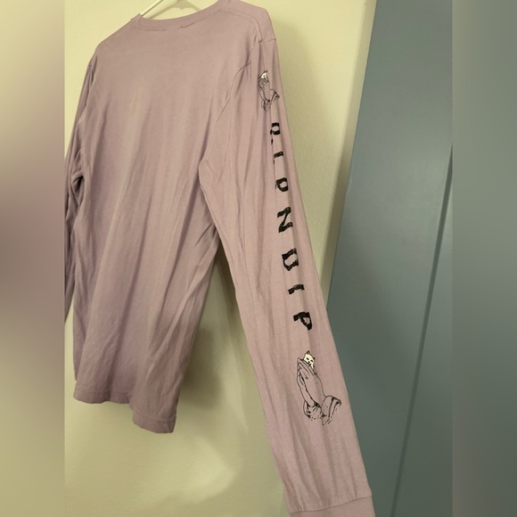 RIPNDIP Lord Nermal Lavender Long Sleeve Shirt - Picture 6 of 8